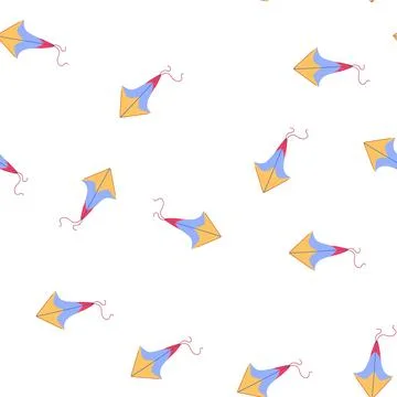Pattern air kite cartoon vector 스톡 일러스트
