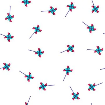 Pattern air pinwheel toy cartoon vector Stock Illustration
