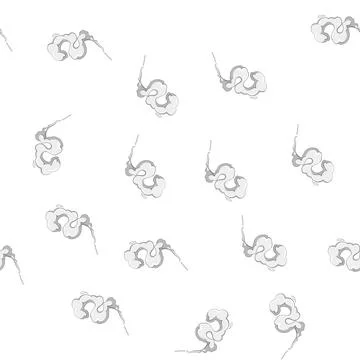 Pattern air smoke cloud cartoon vector Stock Illustration