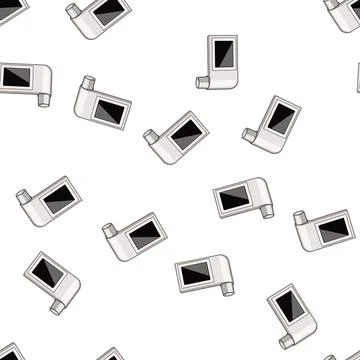 Pattern airflow spirometer cartoon vector Stock Illustration