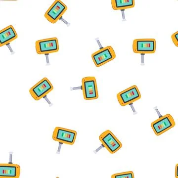 Pattern airflow spirometer cartoon vector Stock Illustration