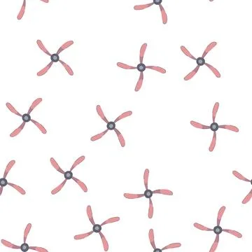 Pattern airplane propeller cartoon vector Stock Illustration