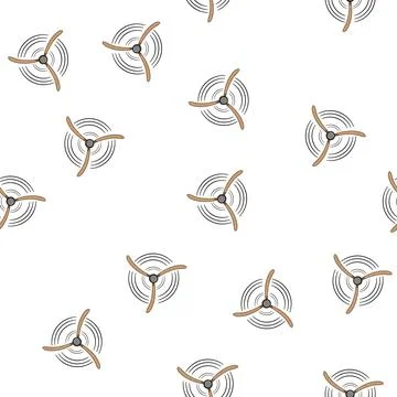 Pattern airplane propeller cartoon vector Stockillustratie
