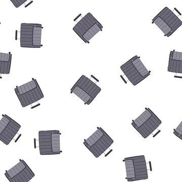 Pattern airport suitcase cartoon vector 库存插图
