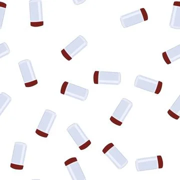 Pattern airtight coffee jar cartoon vector Stock Illustration