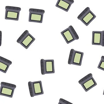 Pattern alarm stopwatch cartoon vector Stock Illustration