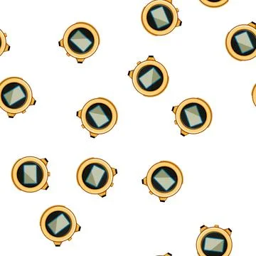 Pattern alarm stopwatch cartoon vector Stock Illustration