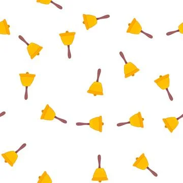 Pattern alert bell cartoon vector イラスト素材