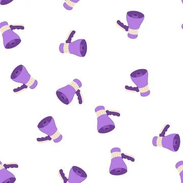 Pattern alert megaphone cartoon vector Stock Illustration