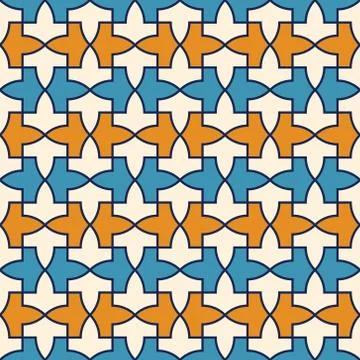 Pattern from the Alhambra palace Stock Illustration