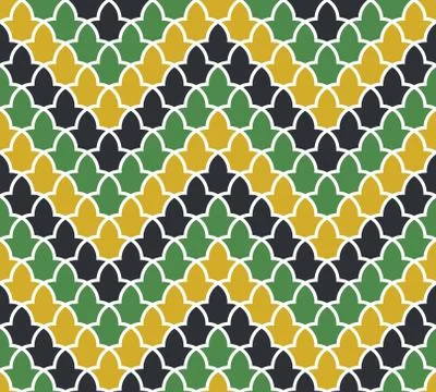 Pattern from the Alhambra palace Stock Illustration