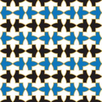Pattern from the Alhambra palace Stock Illustration