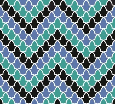 Pattern from the Alhambra palace Stock Illustration