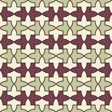 Pattern from the Alhambra palace Stock Illustration