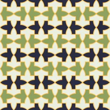 Pattern from the Alhambra palace Stock Illustration