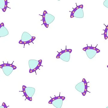 Pattern alien spaceship flying saucer extraterrestrial vehicle design Illustrazione stock