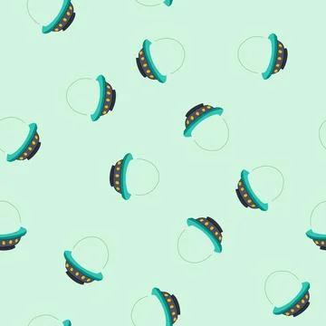 Pattern alien spaceship icon illustrating science fiction and extraterrestria Illustrazione stock