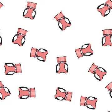 Pattern alignment back posture corrector cartoon vector Stock Illustration