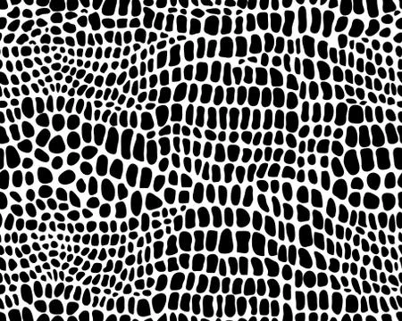 Pattern of alligator skin Stock Illustration