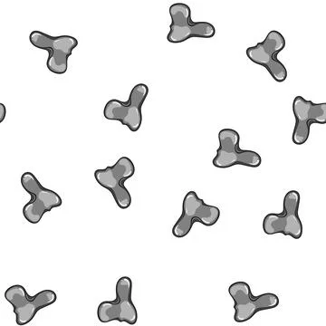Pattern alloy metal liquid shapes cartoon vector Stock Illustration