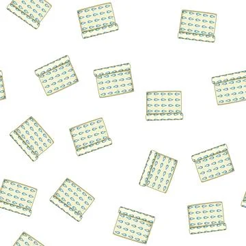 Pattern alternative beeswax food wrap cartoon vector Stock Illustration