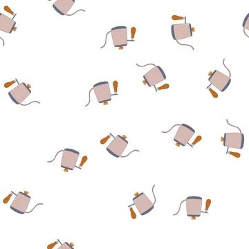 Pattern americano steel drip kettle cartoon vector イラスト素材