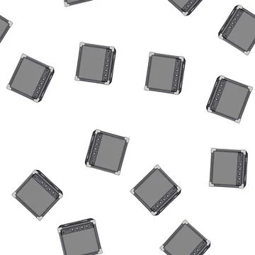 Pattern amp guitar amplifier cartoon vector Stock Illustration
