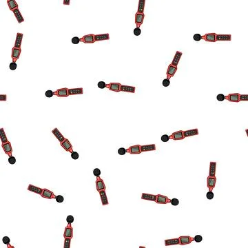 Pattern amplitude noise level meter cartoon vector Illustrazione stock