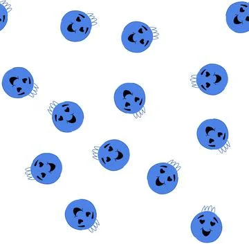 Pattern amusement comic face cartoon vector Stock Illustration