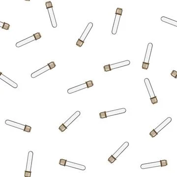 Pattern analysis blood test vial cartoon vector イラスト素材