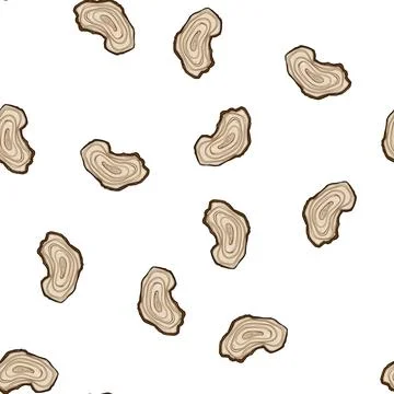 Pattern analysis tree rings cartoon vector Stock Illustration