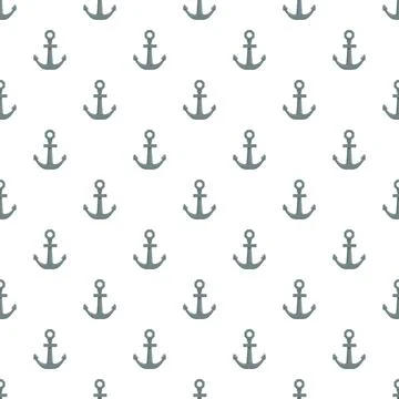 Pattern of anchor symbols showing nautical theme background Stock Illustration