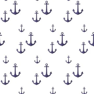 Pattern with anchors Stock Illustration