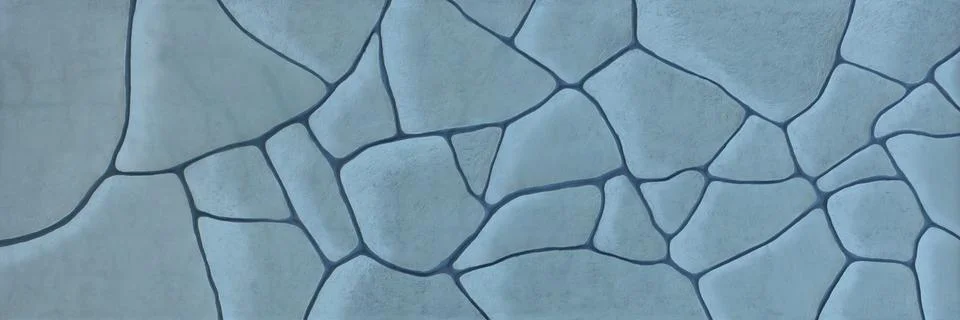 Pattern of ancient style design decorative uneven cracked real stone wall s.. Stock Photos