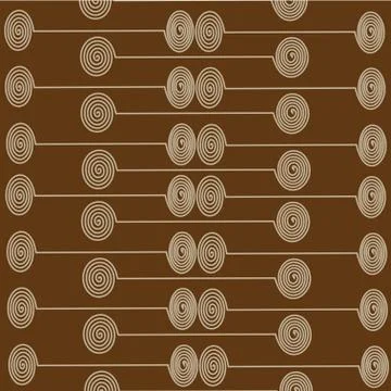 Pattern and C circles Stock Illustration