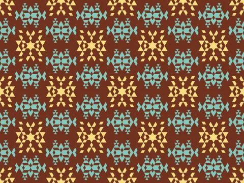 Pattern and  geometry on a seamless spring pattern. Stock Illustration