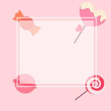 Pattern and with lots of candy, vector graphics Stock Illustration