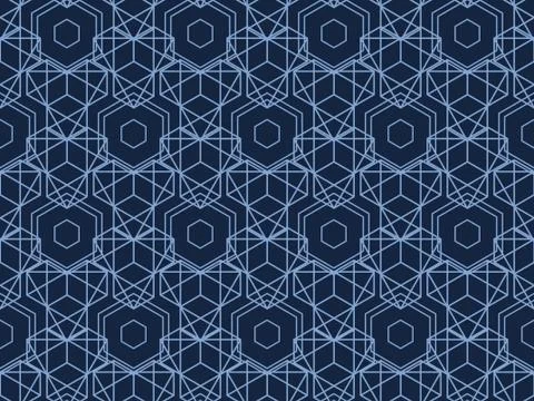 Pattern and  polygon on a seamless spring pattern. 스톡 일러스트