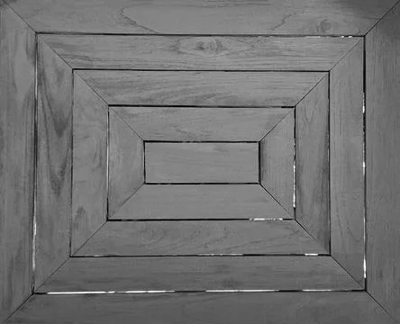 Pattern and shape of gray wooden background. Geometric of wood table Stock Photos