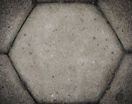  pattern and texture on a surface object in the shape of a hexagon, Aufnah... Stock Photos