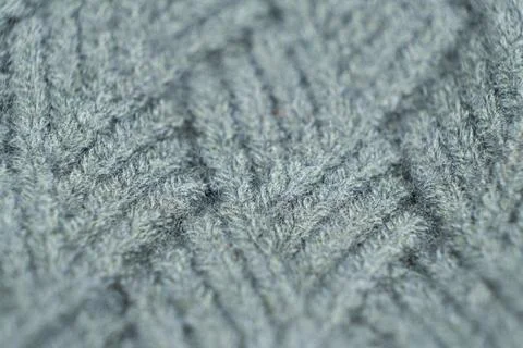 Pattern and texture of synthetic acrylic fabric close-up macro. Foto stock