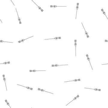 Pattern anesthesia epidural needle cartoon vector Stock Illustration