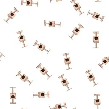 Pattern animal cat tree cartoon vector 库存插图