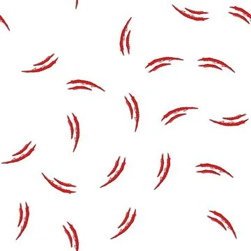 Pattern animal claw scratch cartoon vector Stock Illustration