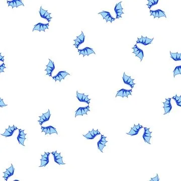 Pattern animal wings dragon cartoon vector Illustrazione stock