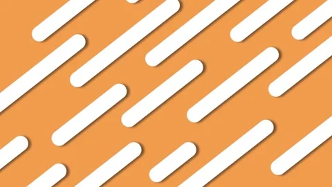 Pattern of animation white rounded diagonal lines on an orange background w.. Stock Footage 321855013