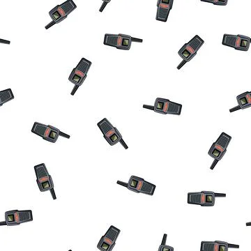 Pattern antenna walkie talkie cartoon vector イラスト素材
