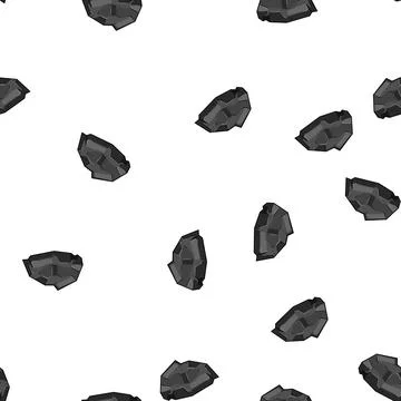 Pattern anthracite coal ore cartoon vector Stock Illustration