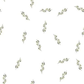 Pattern antipasto olive border divider cartoon vector イラスト素材