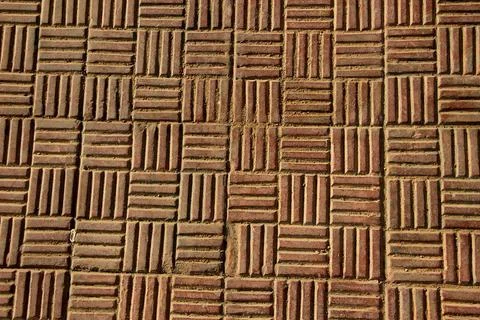 Pattern of Antiskid Tiled Floor Horizontal and vertical striped pattern of... Fotos de archivo